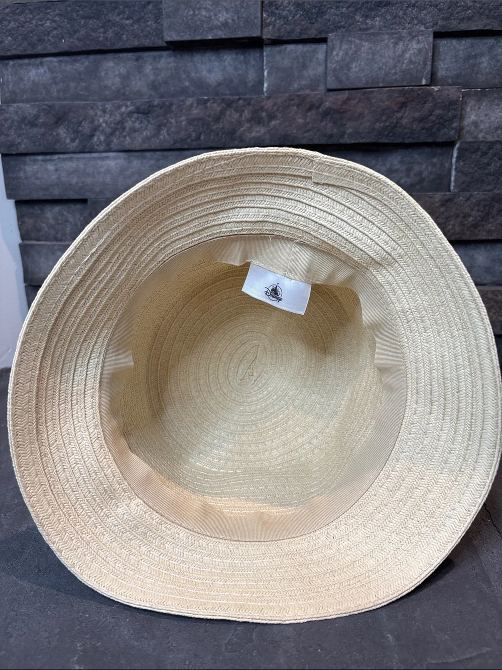 Disney Floral Trim Straw Cloche Hat